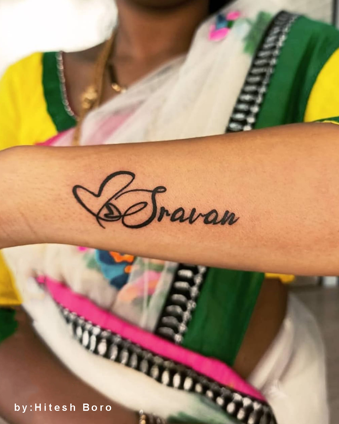 Customized Name Tattoo in Indore  Navkar Tattoos