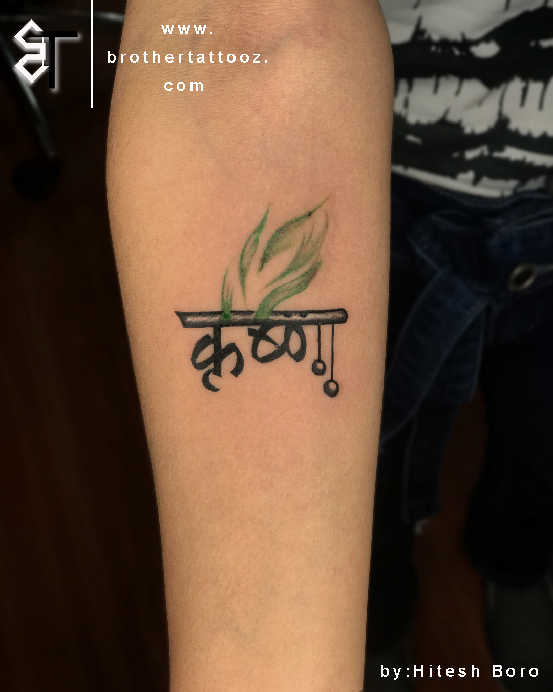 Flute tattoo : Inked by Hitesh kalyani : At pin point tattoo studio :  Thanks for looking | Instagram